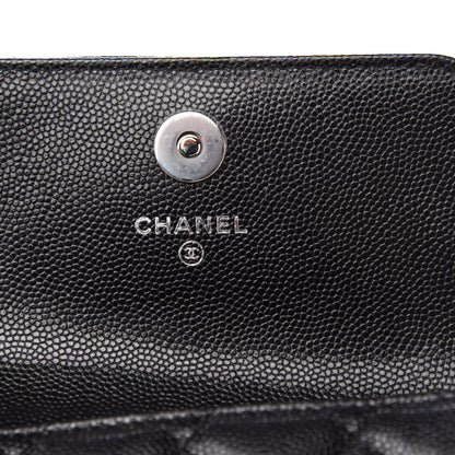Chanel Caviar Quilted My Everything Belt Flap Card Holder Black 6 of 12