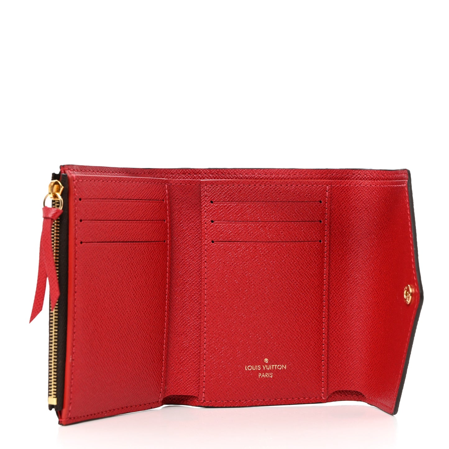 Damier Ebene Victorine Wallet Red