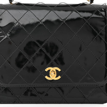 Chanel Patent Medium Kelly Flap Black 7 of 16