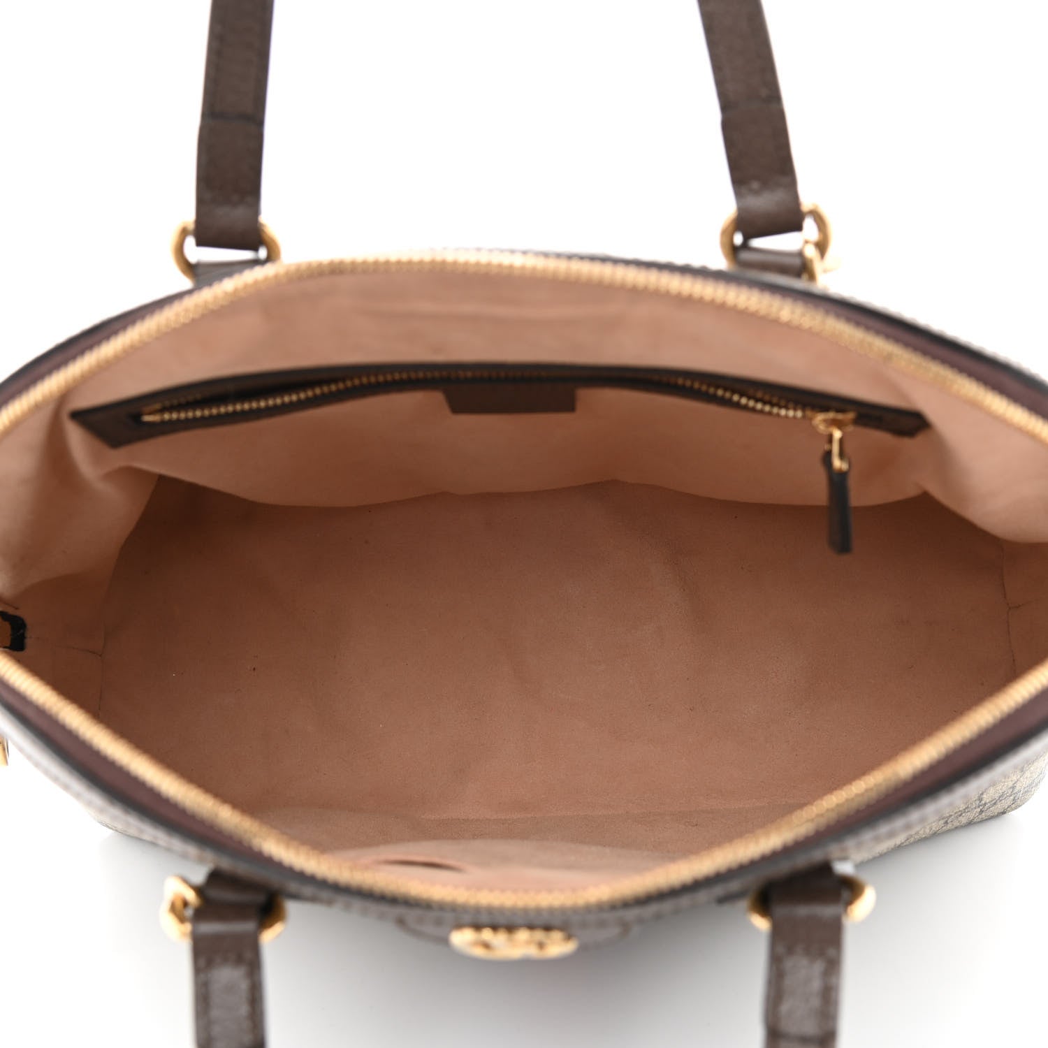 Gucci GG Supreme Monogram Web Medium Ophidia Top Handle Dome Bag Brown 5 of 10