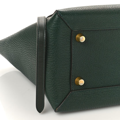 Celine Goatskin Smooth Calfskin Mini Belt Bag Dark Green 7 of 9