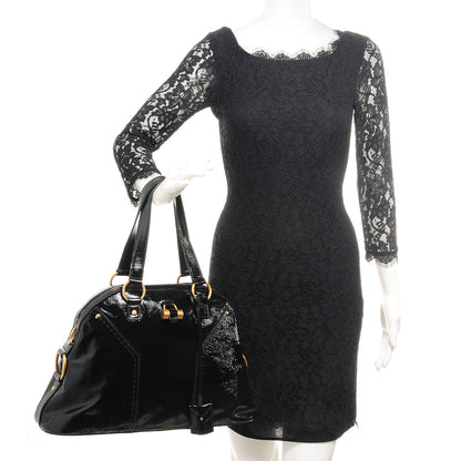 Saint Laurent Patent Large Muse Black 2 of 9