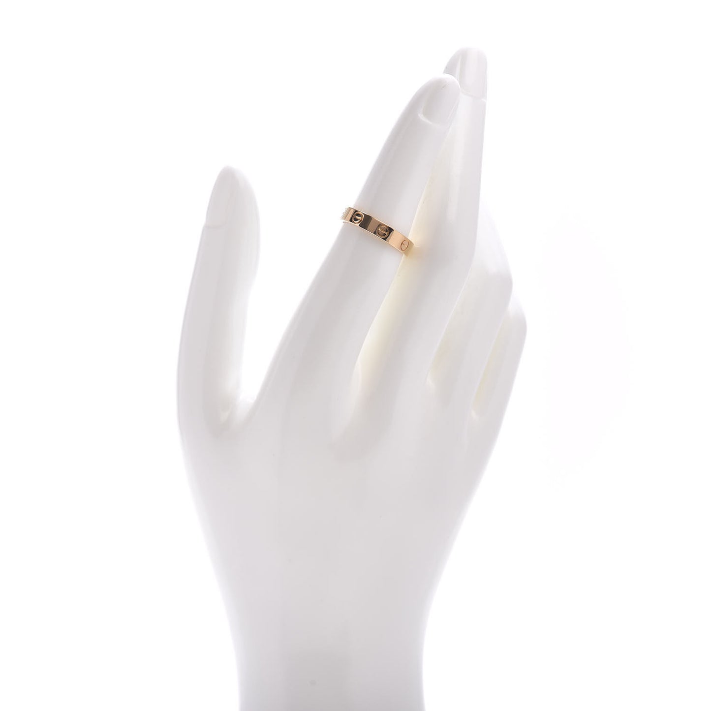 18K Yellow Gold 3.5mm LOVE Wedding Band Ring 51 5.75