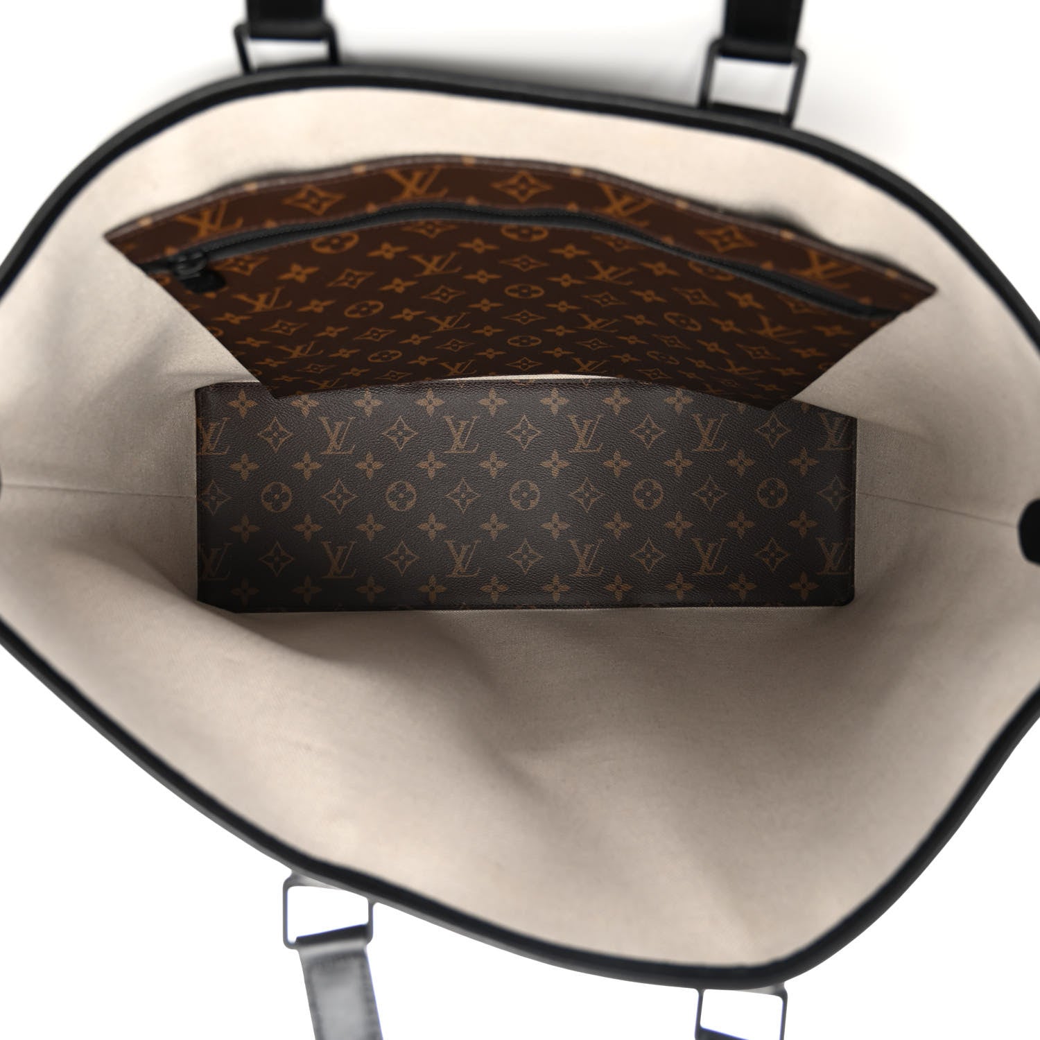 Louis Vuitton Monogram Macassar Weekend Tote GM 5 of 9