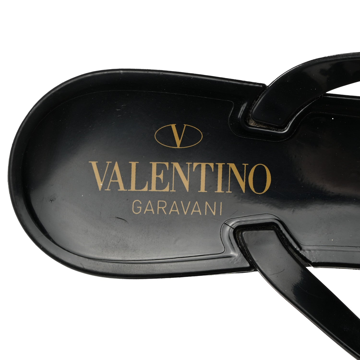 Valentino Garavani PVC Jelly Rockstud Bow Thong Sandals 39 Black 6 of 8