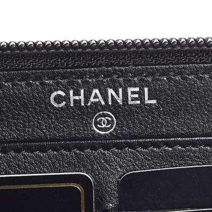 Chanel Caviar Large Timeless CC Zip Around Wallet Black 6 of 8