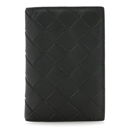 Bottega Veneta Nappa Maxi Intrecciato Bi-Fold Card Holder Kaki Olive Oil 1 of 8