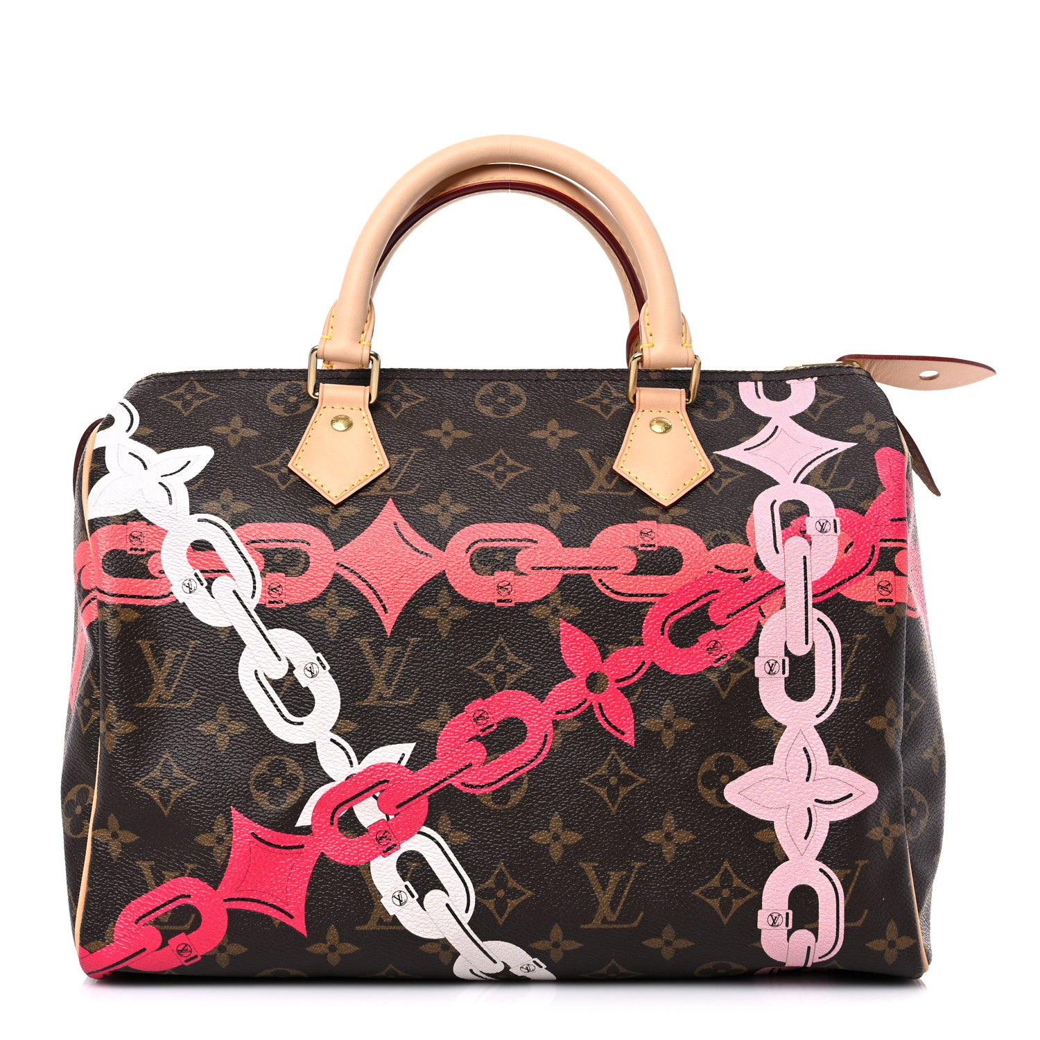 Louis Vuitton Monogram Bay Speedy 30 Rose Ballerine Poppy 1 of 9