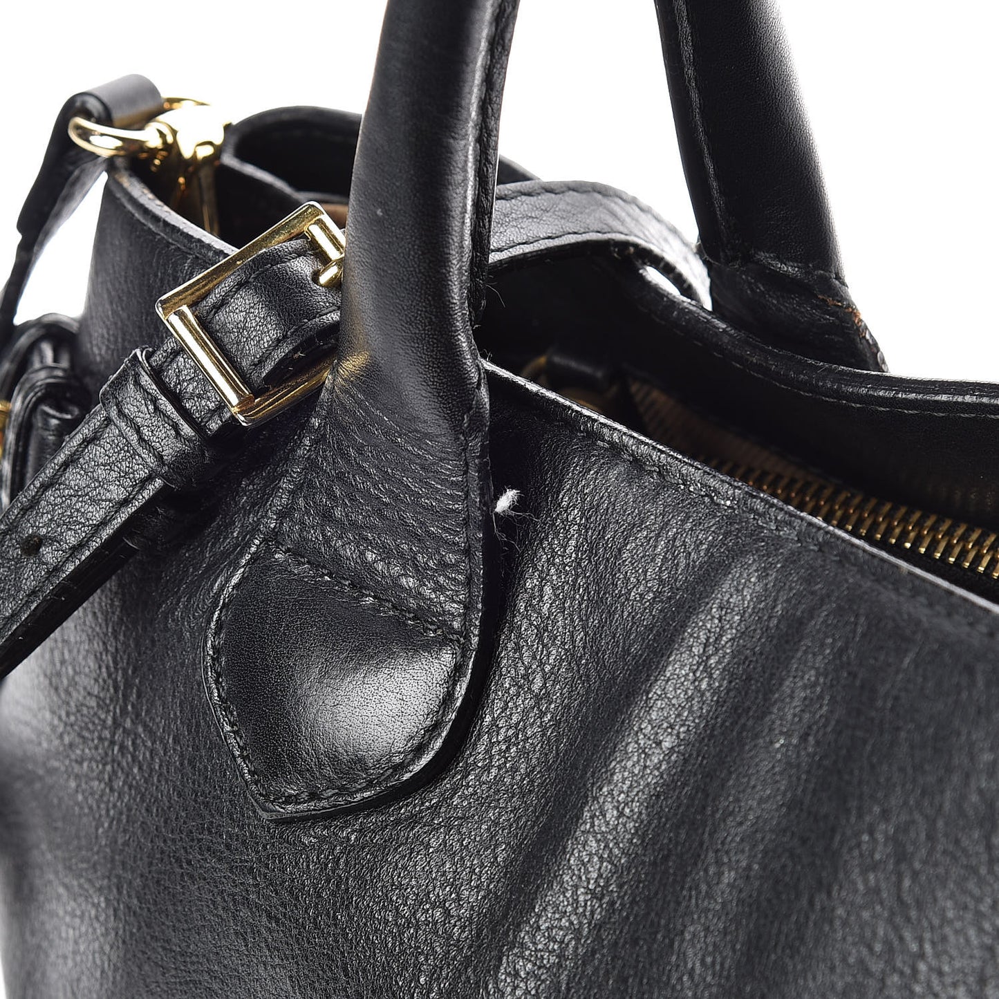 Smooth Calfskin Medium Banner Tote Black