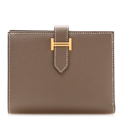 Hermes Epsom Bearn Compact Wallet Etoupe 1 of 12