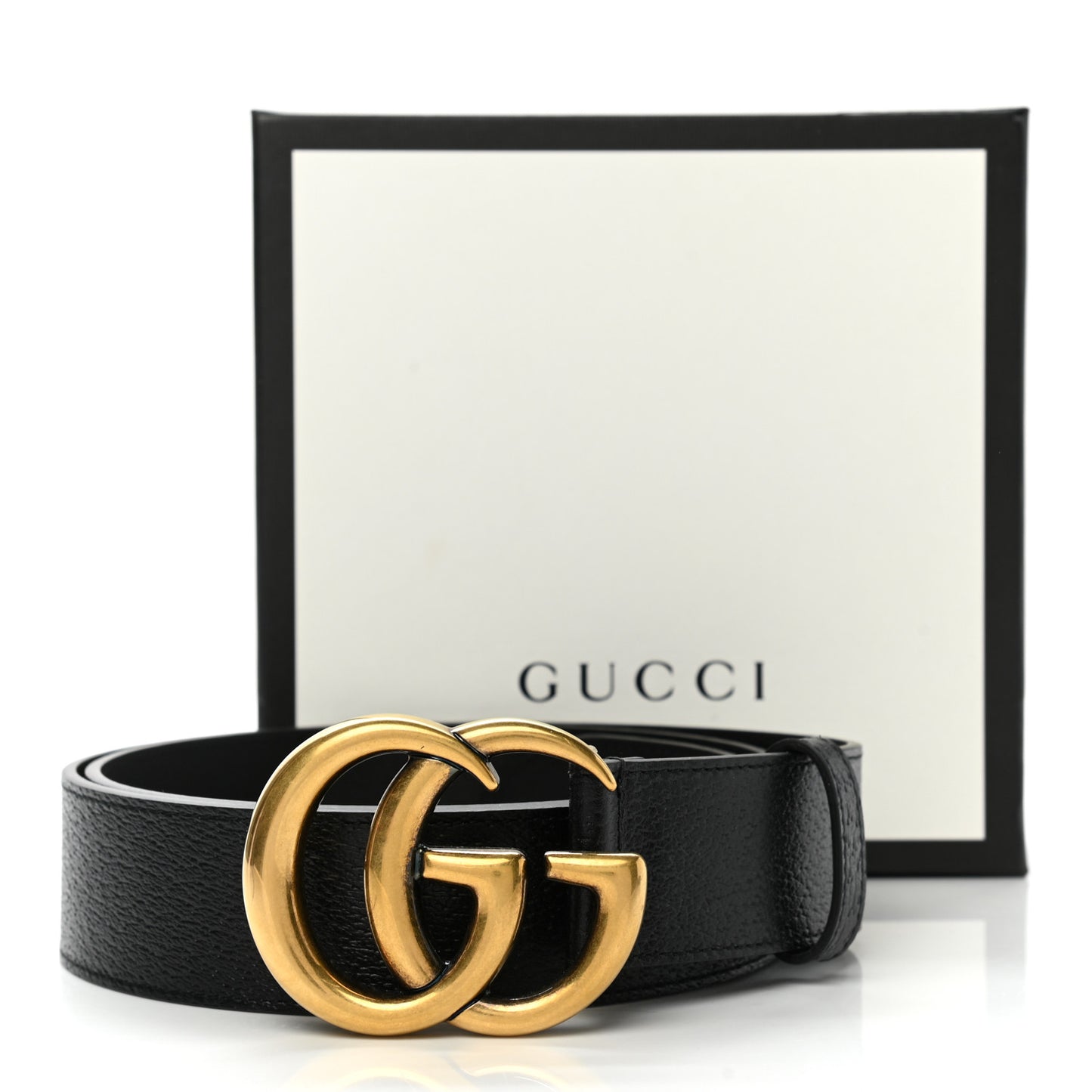 Textured Calfskin Double G 40mm Belt 100 40 Black