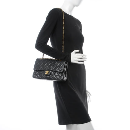 Chanel Lambskin Quilted Medium Double Flap Black 4 of 10