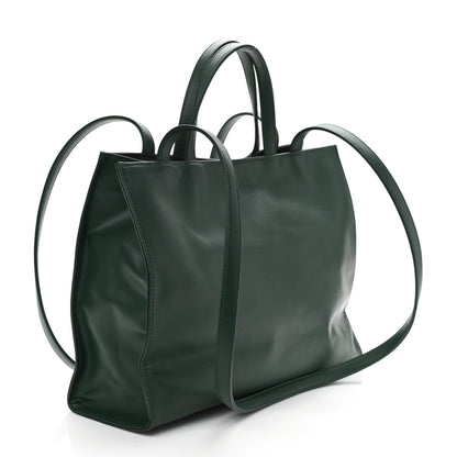 Telfar Vegan Leather Medium Shopping Bag Dark Olive 3 of 11