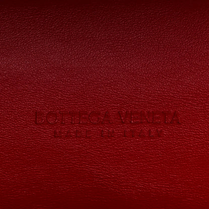 Bottega Veneta Textured Fabric Medium The Point Triangle Bag Red 6 of 9