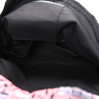 Saint Laurent Canvas Radio Print City Backpack Pink 4 of 9