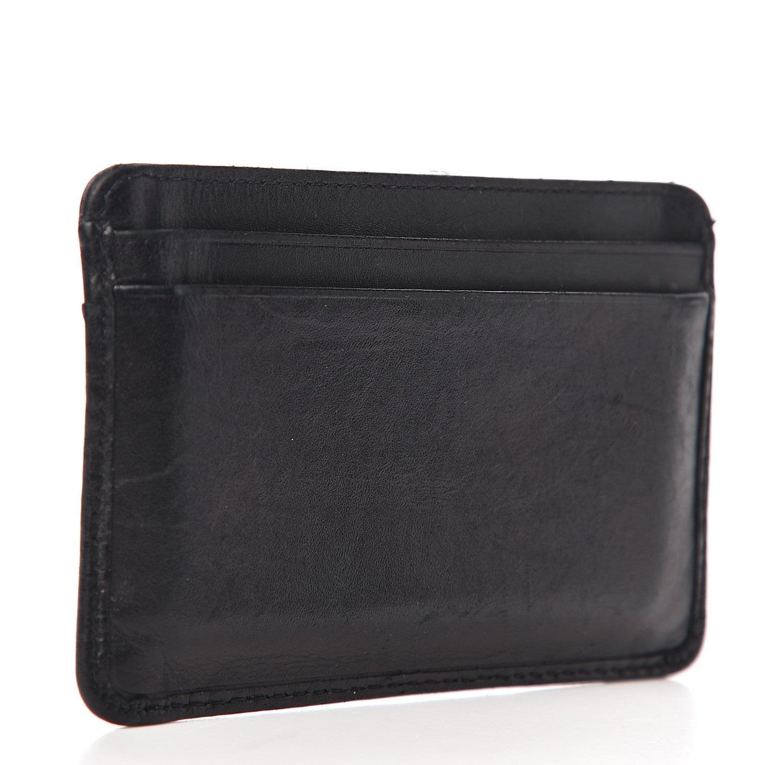 Chanel Calfskin Quilted Cambon Card Holder Black 2 of 7