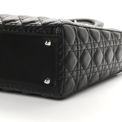 Christian Dior Lambskin Cannage Large Lady Dior Black 8 of 8