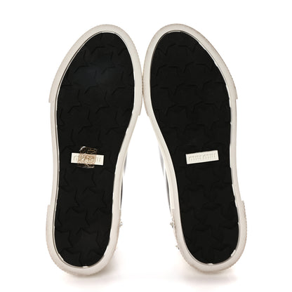 Miu Miu Patent Crystal Sneakers 39.5 Black 6 of 8