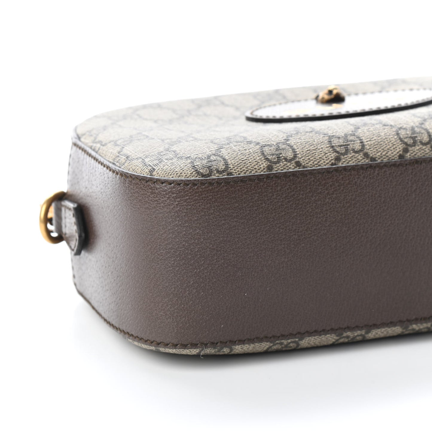 GG Supreme Monogram Web Neo Vintage Shoulder Bag Beige New Acero Crop