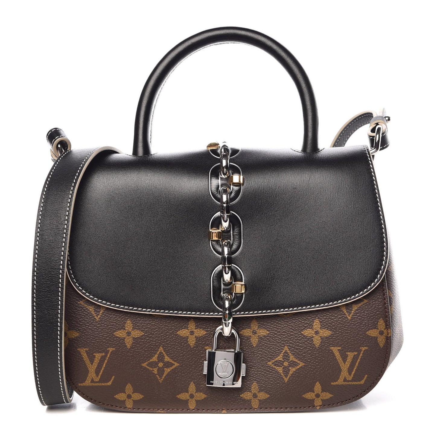 Calfskin Monogram Chain It Bag PM Black
