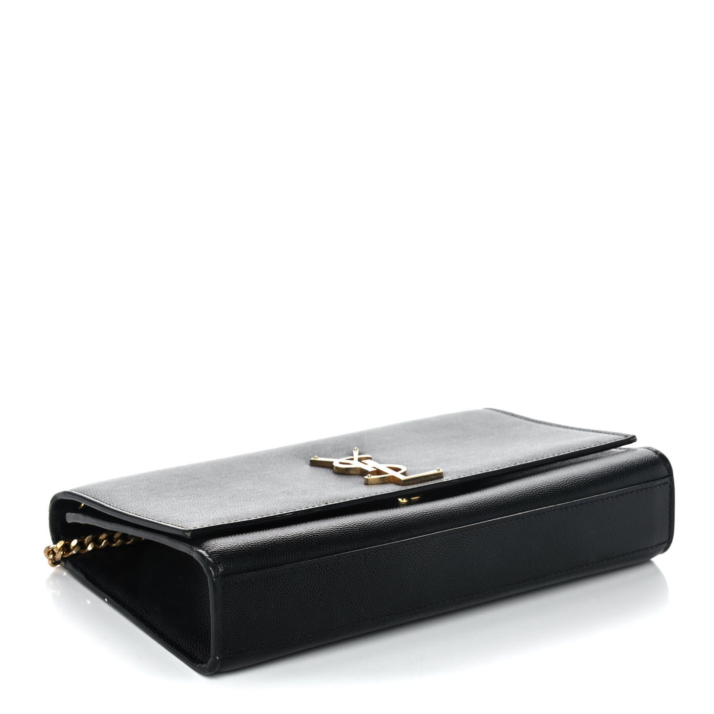 Grain De Poudre Medium Classic Monogram Kate Satchel Black