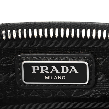 Prada Spazzolato Pocket Pouch Shoulder Bag Black 5 of 10