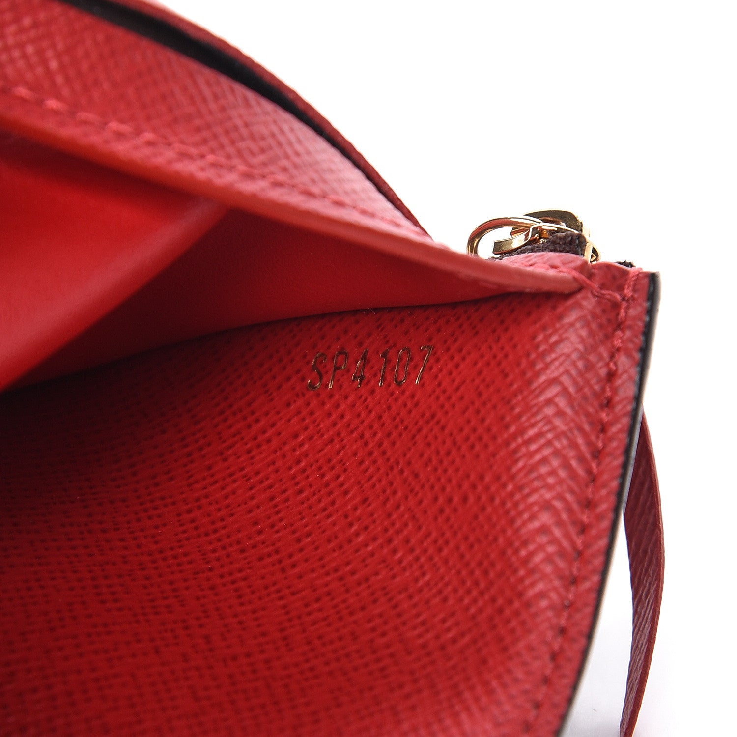 Louis Vuitton Damier Ebene Victorine Wallet Red 7 of 10