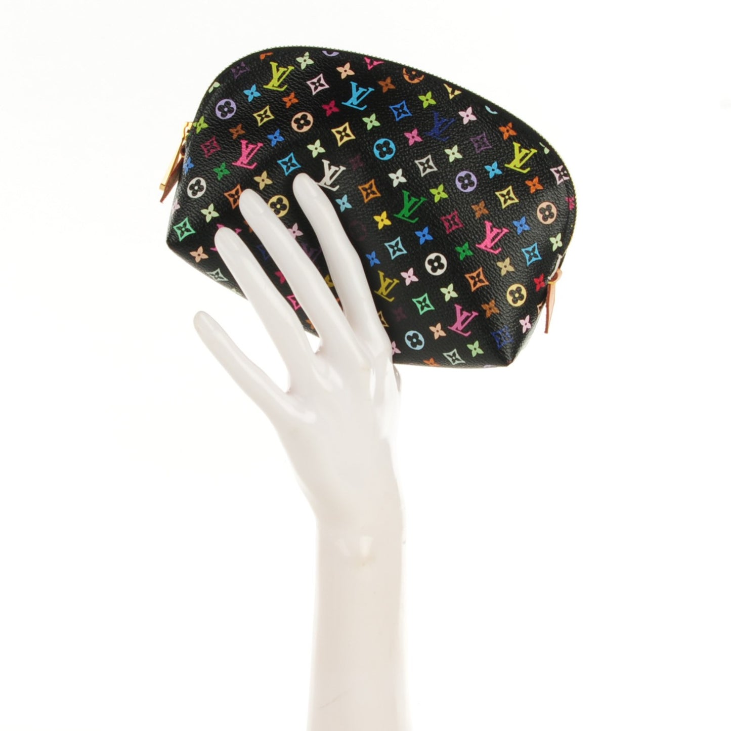 Monogram Multicolor Cosmetic Pouch Black Grenade