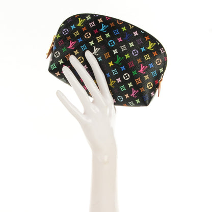 Louis Vuitton Monogram Multicolor Cosmetic Pouch Black Grenade 2 of 7