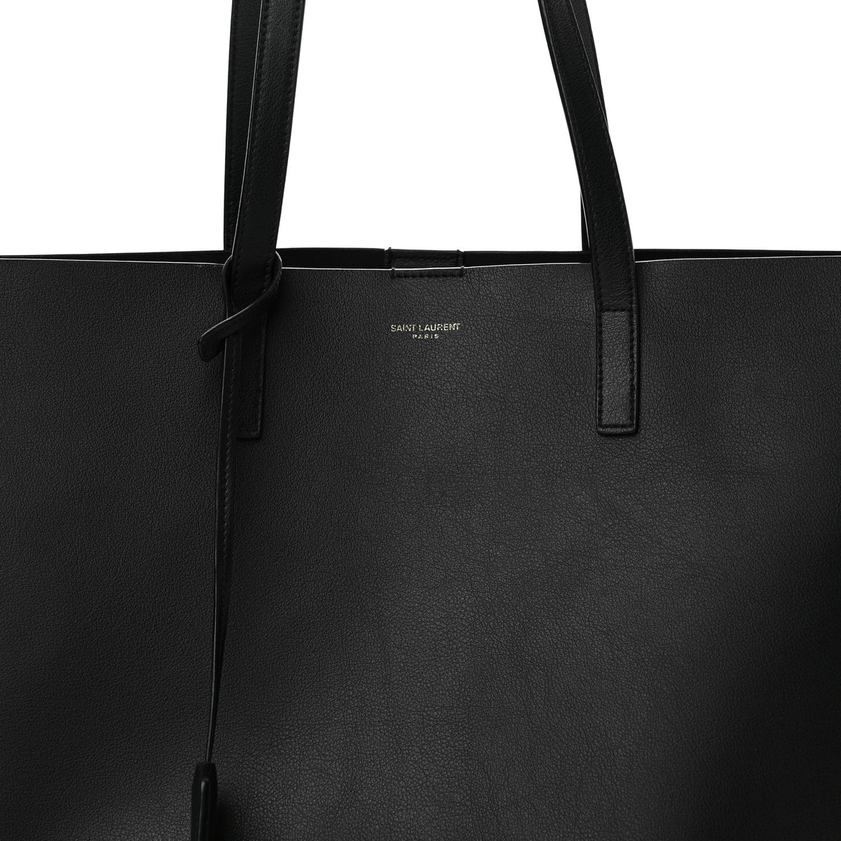 Calfskin Large Shopping Tote Black