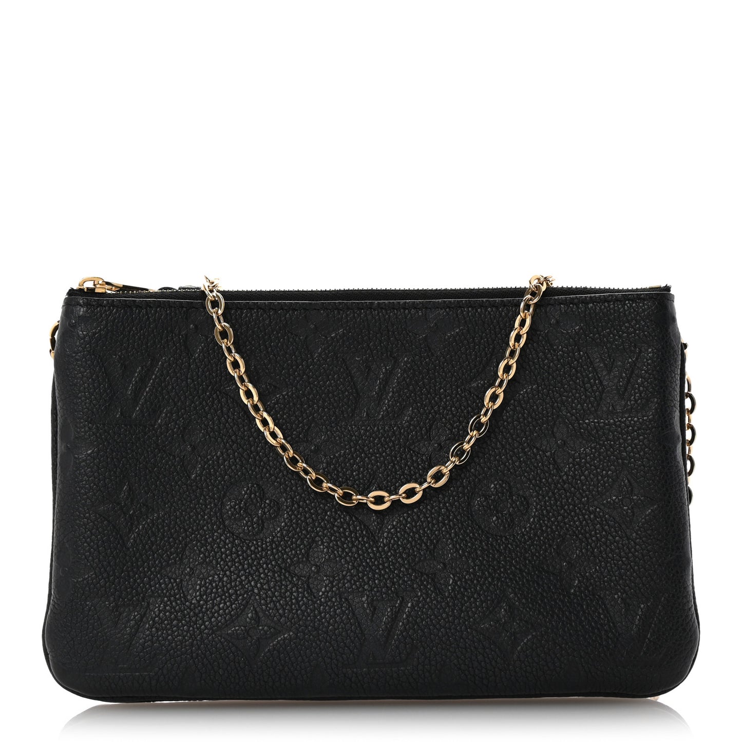 Empreinte Double Zip Pochette Black