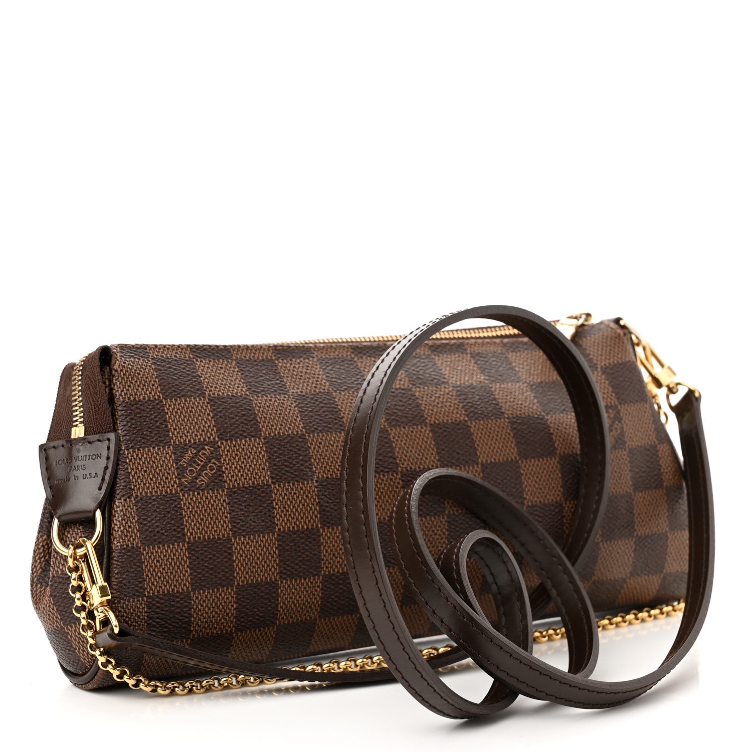 Louis Vuitton Damier Ebene Eva Clutch 3 of 12