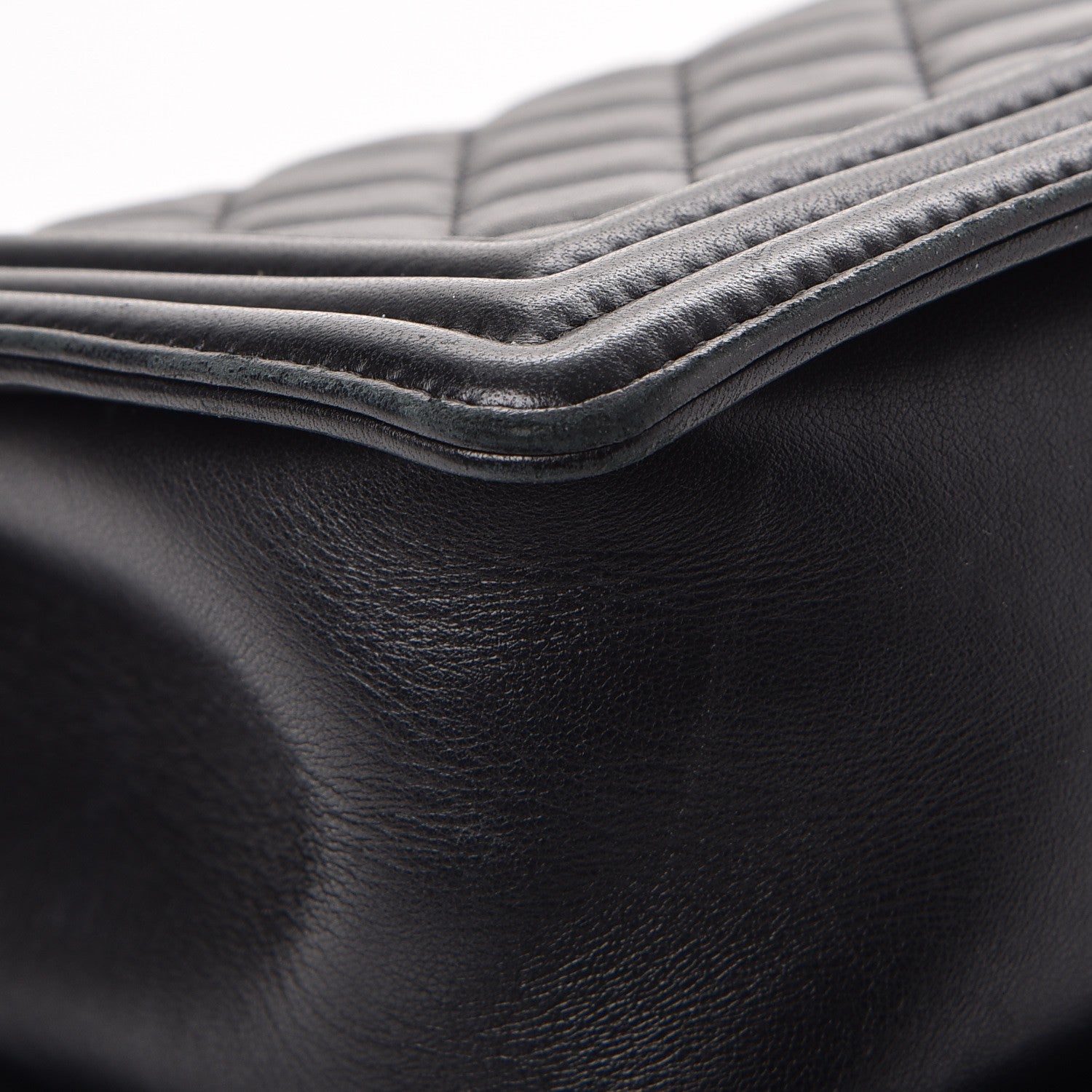 Chanel Lambskin Quilted Medium Boy Flap Black 12 of 19