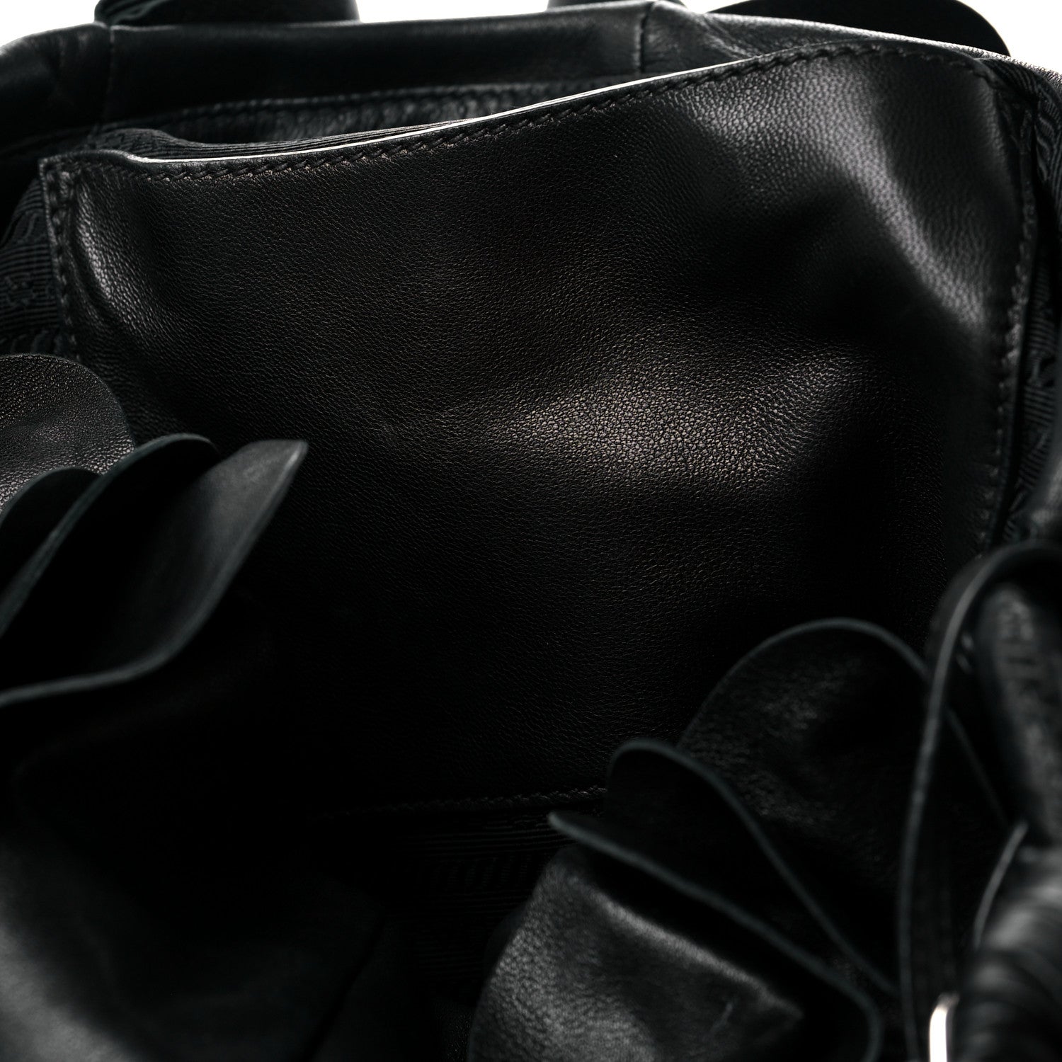 Prada Nappa Ruffle Hobo Black 10 of 10