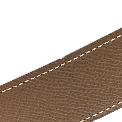 Hermes Swift Epsom 32mm Belt Strap 95 38 Black Etoupe 7 of 8