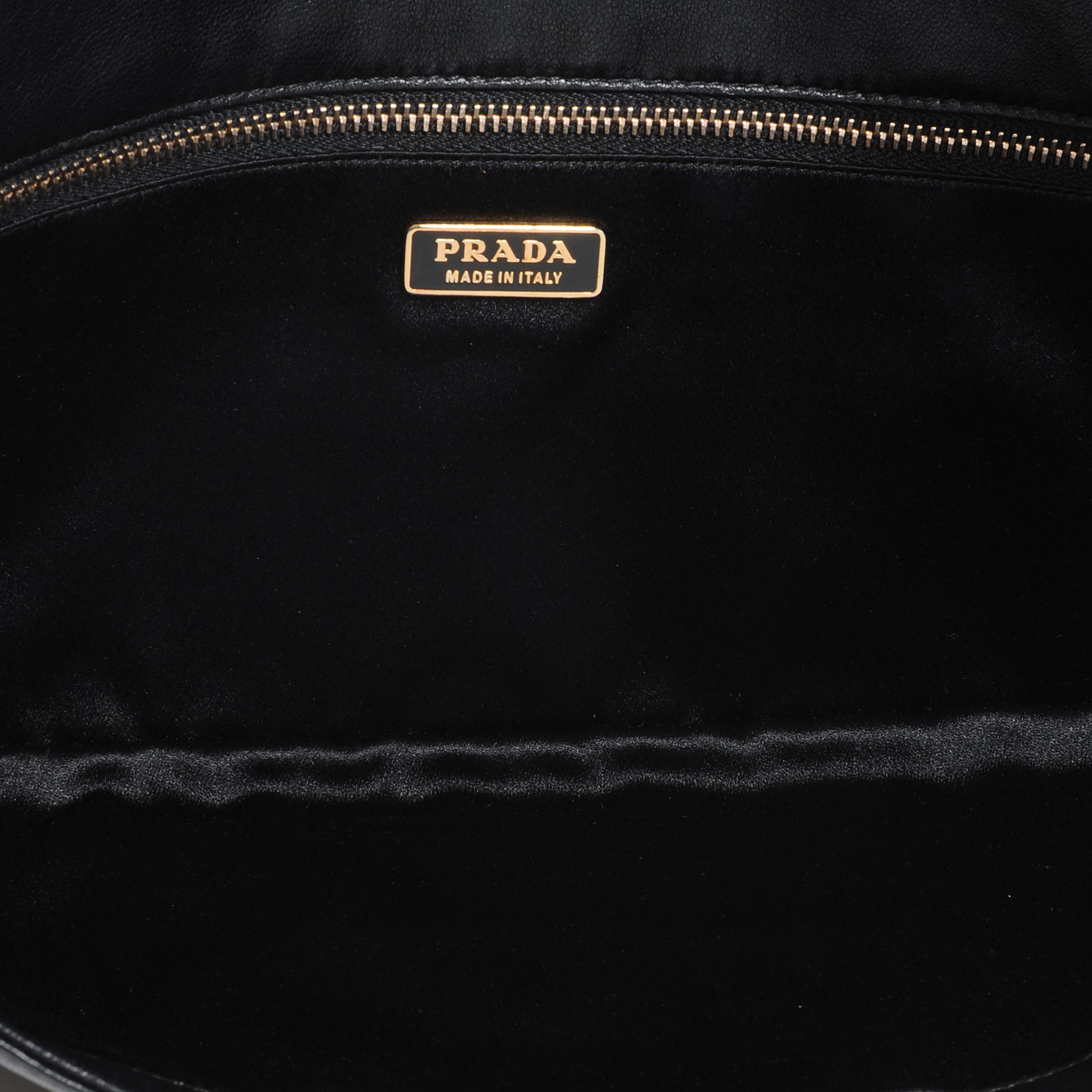 Prada Nappa Grommet Borchie Clutch Black 6 of 8