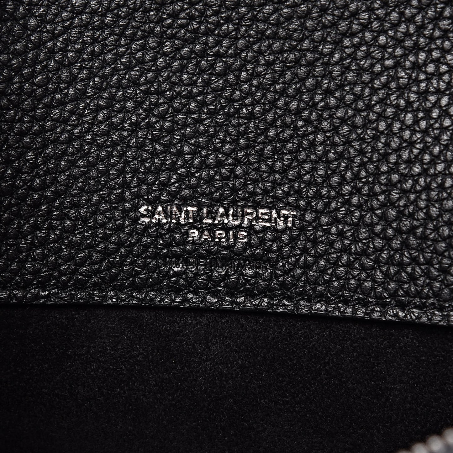 Grained Calfskin Small Supple Sac De Jour Black