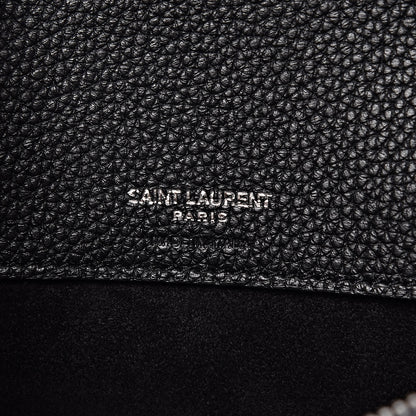 Saint Laurent Grained Calfskin Small Supple Sac De Jour Black 8 of 10