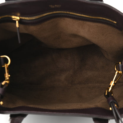 Tom Ford Pebbled Calfskin Medium Jennifer Zip Tote Wine 5 of 13