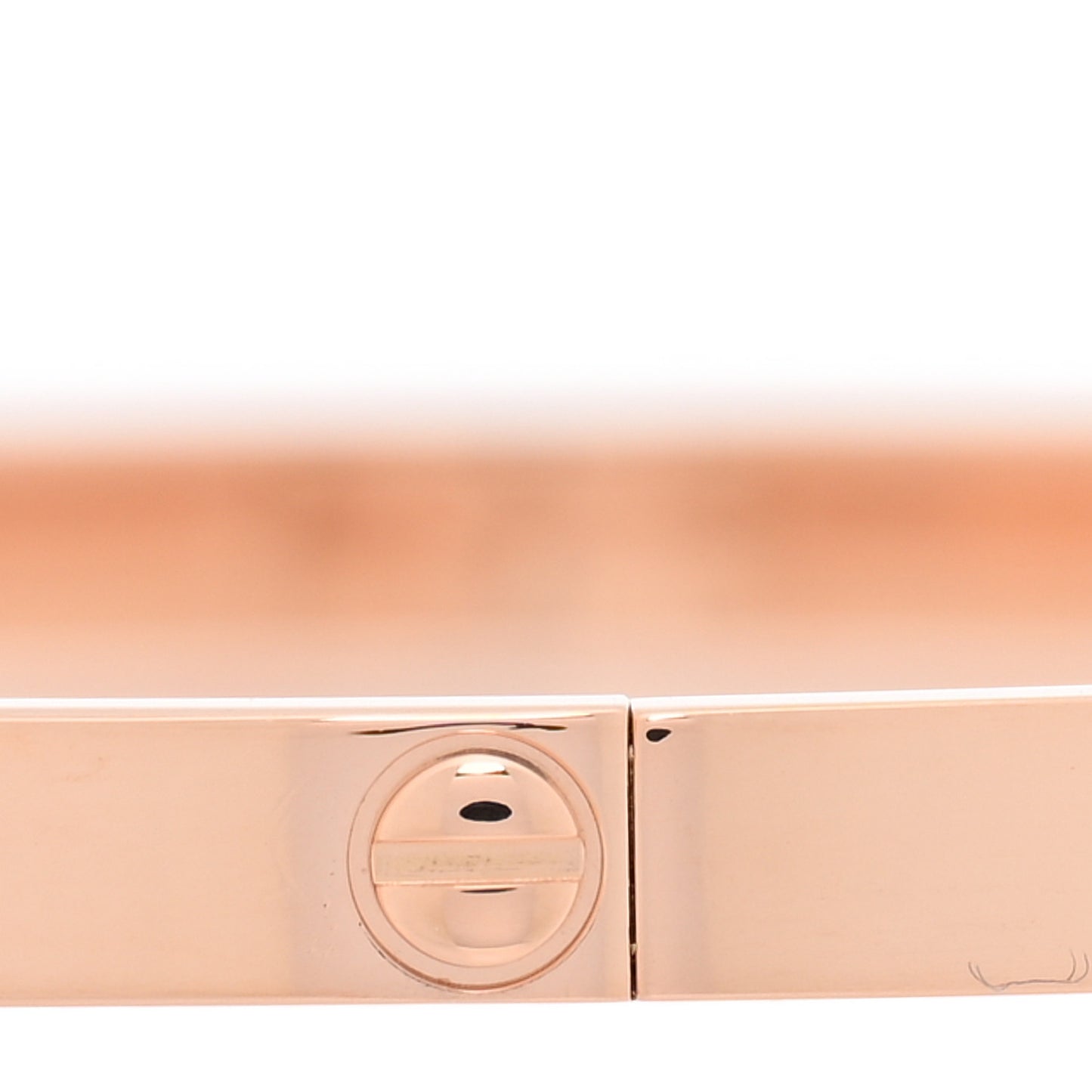 18K Pink Gold 6 Diamond Small LOVE Bracelet 20