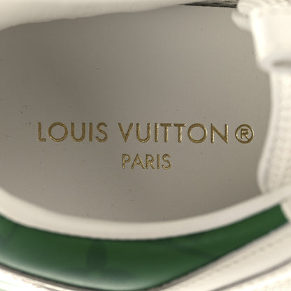 Louis Vuitton Calfskin Monogram Run Away Sneakers 36 White Green 8 of 9