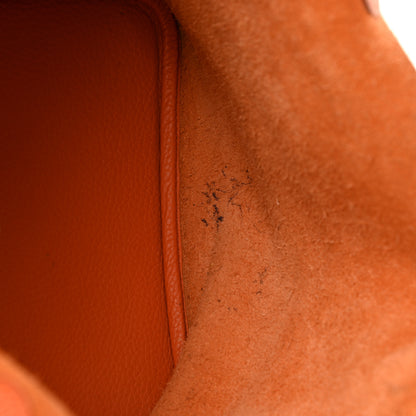 Hermes Taurillon Clemence Picotin Lock 22 MM Orange 14 of 15