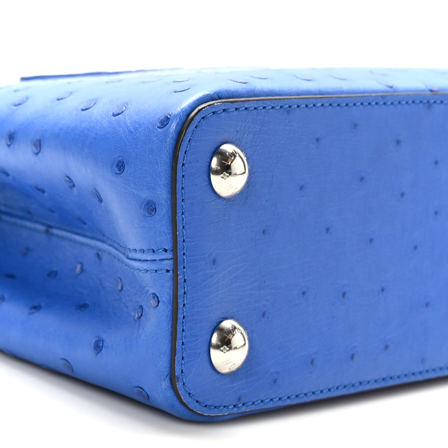 Louis Vuitton Ostrich Capucines BB Saphir 7 of 8