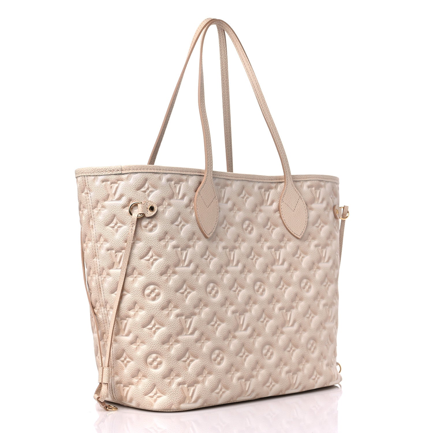 Louis Vuitton Empreinte Monogram Summer Stardust Neverfull MM Beige Clair 4 of 9
