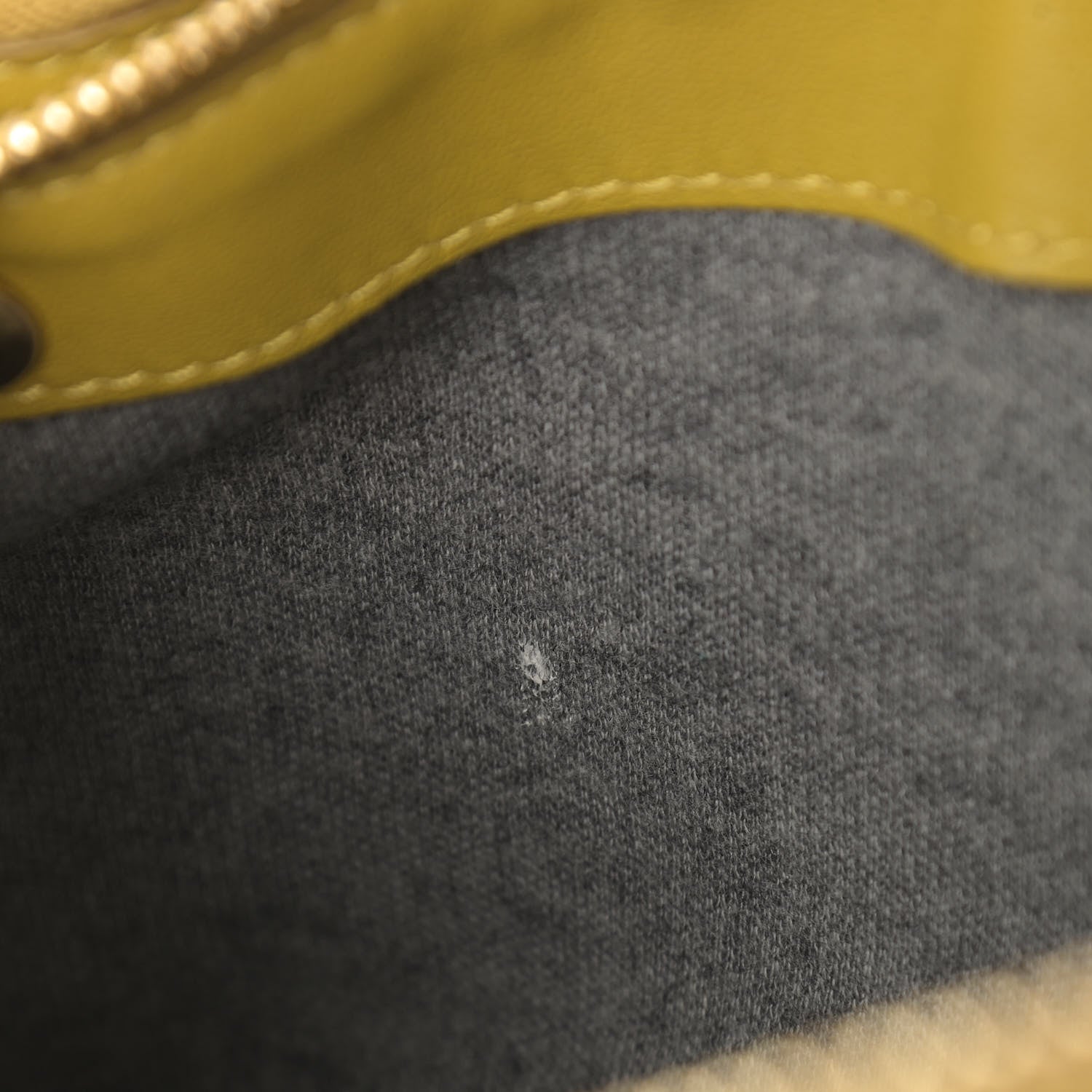 Celine Lambskin Small Trio Crossbody Bag Citron 10 of 19