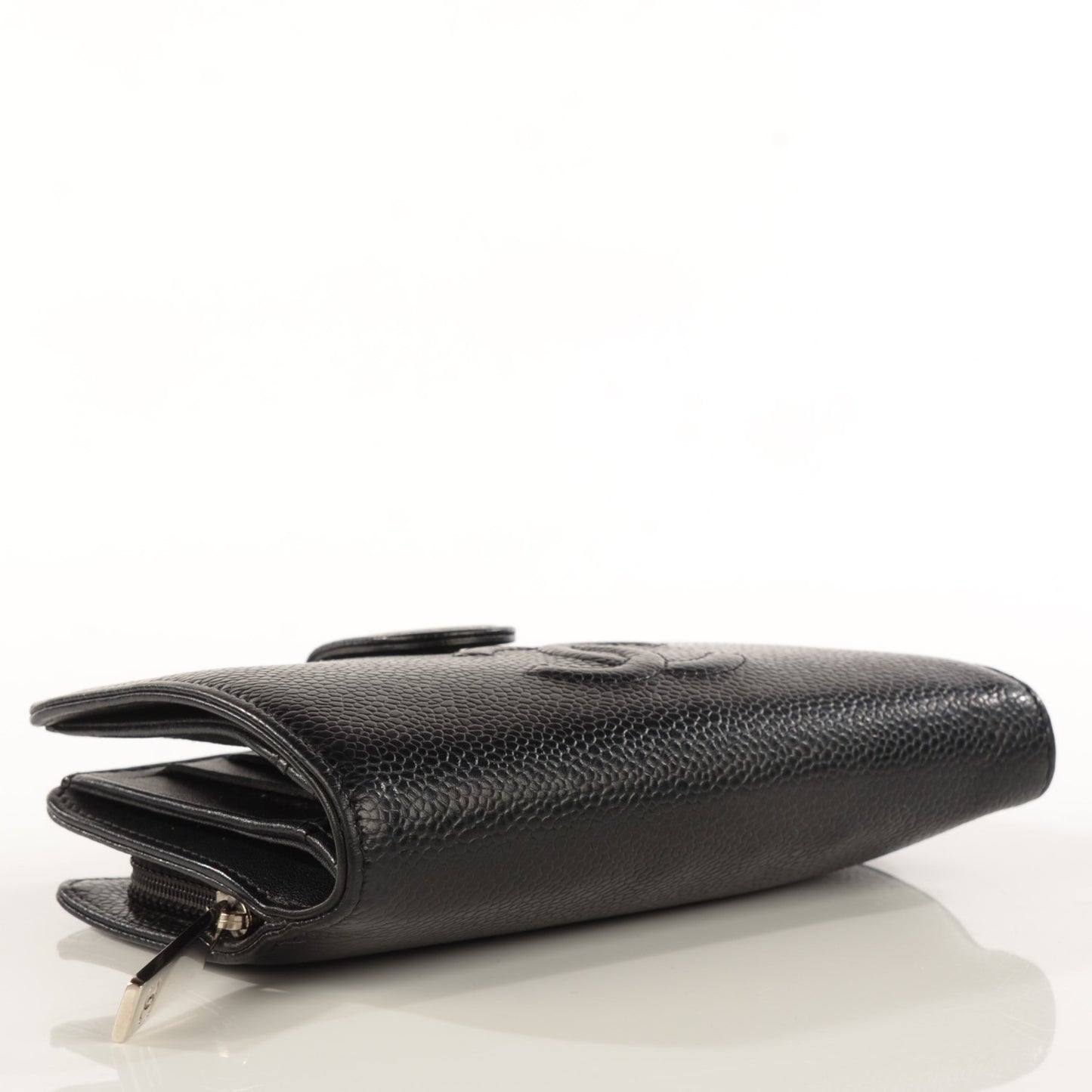 Caviar Timeless CC French Wallet Black