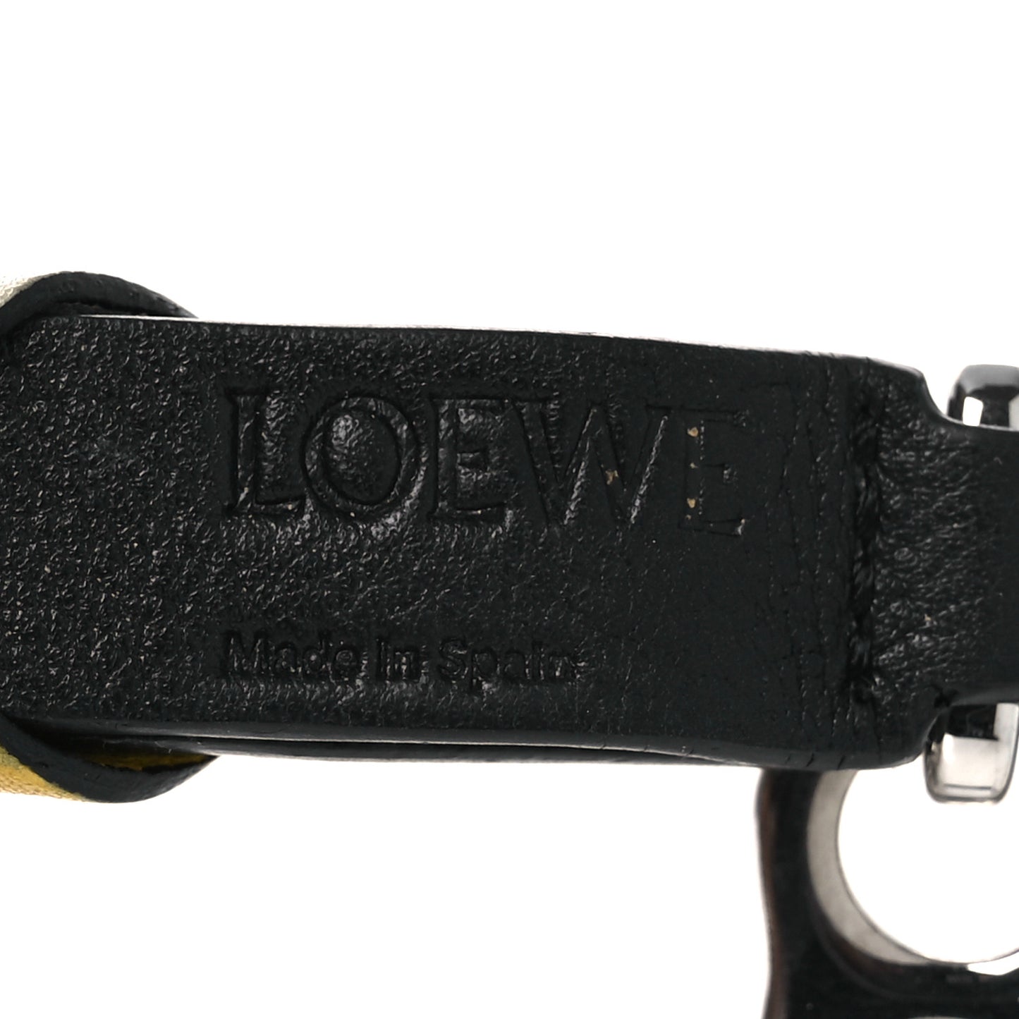 Calfskin Braided Strap Black Multicolor