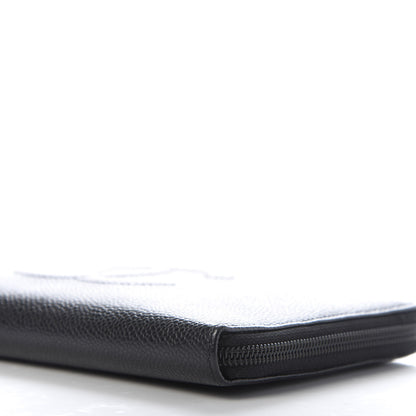 Chanel Caviar Large Timeless CC Zip Around Organizer Wallet Black 7 of 11