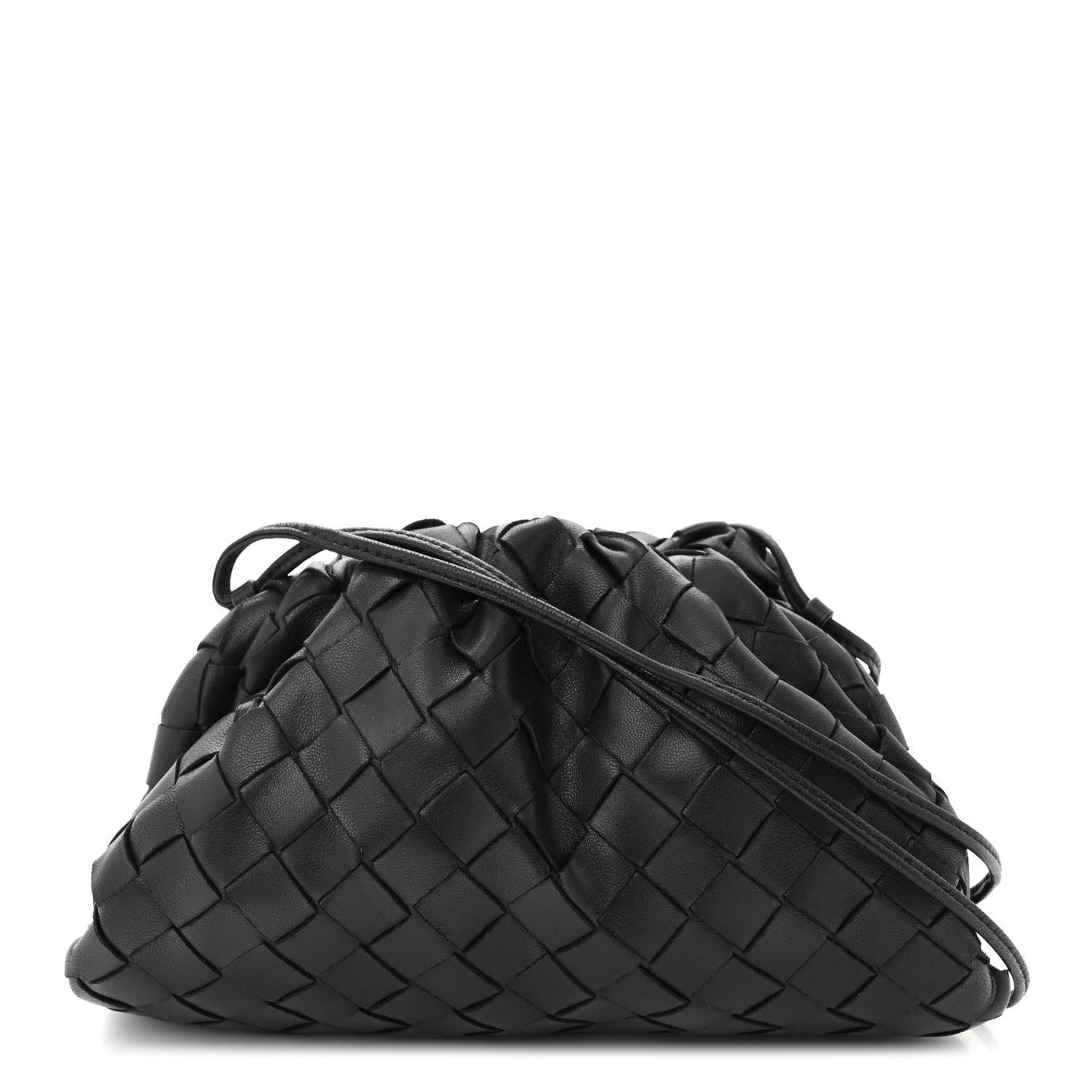 BOTTEGA VENETA Nappa Intrecciato The Mini Pouch Black