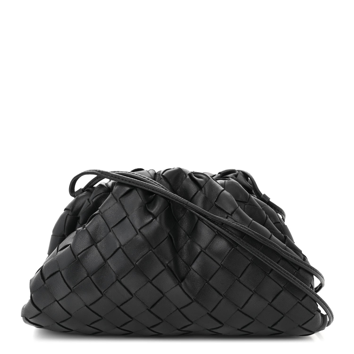 Bottega Veneta BOTTEGA VENETA Nappa Intrecciato The Mini Pouch Black 1 of 9